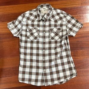 Urban Pipeline Short Sleeve Snap Up Shirt size Small